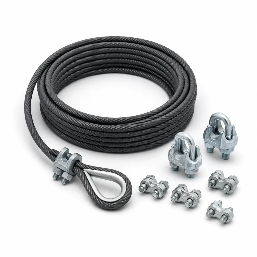 1/4" coated steel cable