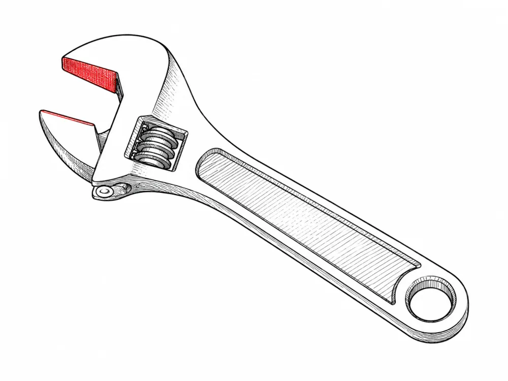 Adjustable wrench