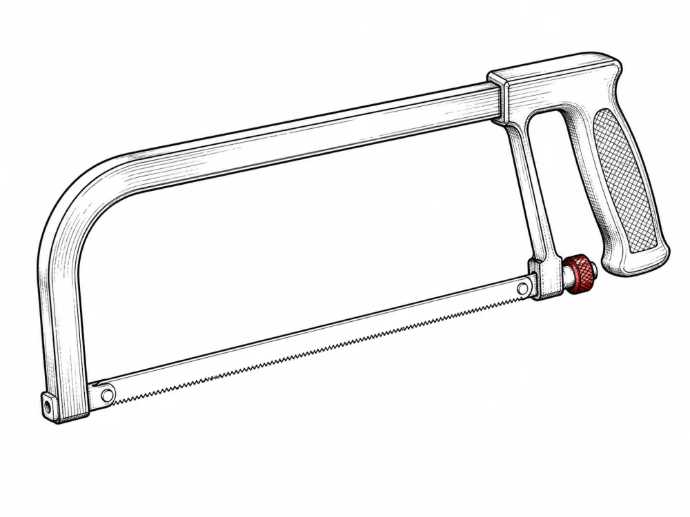Hacksaw or pipe cutter